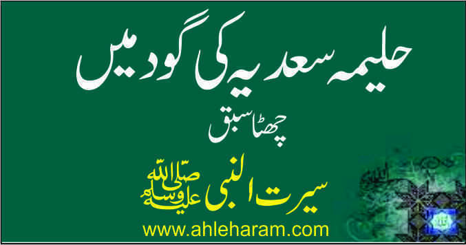 SEERAT UN NABI IN URDU CHAPTER 6