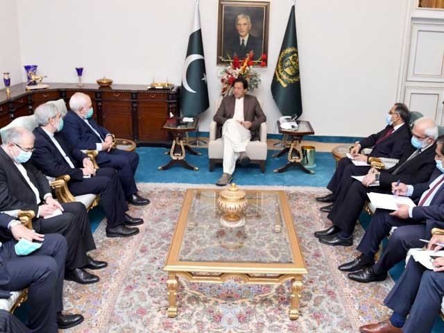 وزیراعظم سے ایرانی وزیر خارجہ کی ملاقات؛کشمیر پر مستقل حمایت کااعادہ