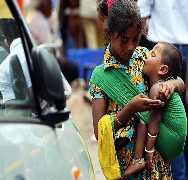 گداگری کے لئے بچوں کا استعمال!